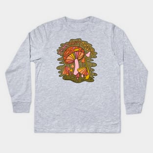 Think Happy Thoughts Kids Long Sleeve T-Shirt